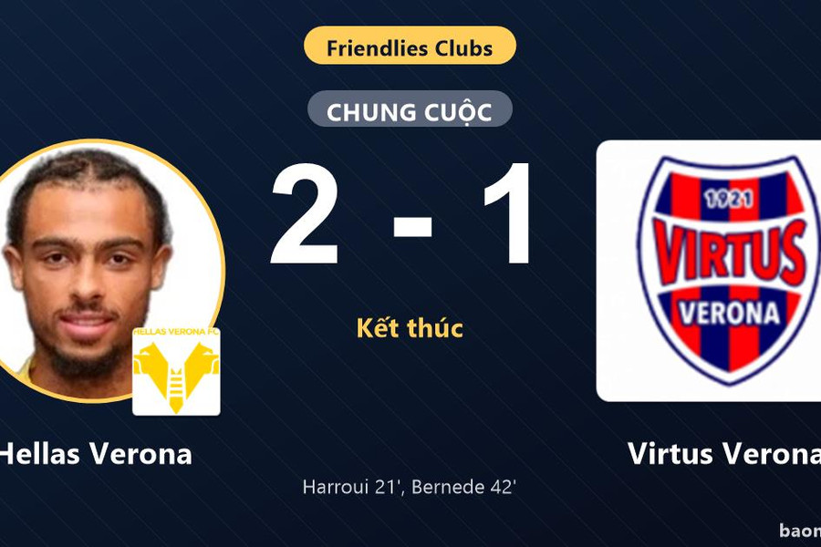 Hellas Verona giữ chiến thắng, Virtus Verona rút ngắn bất thành