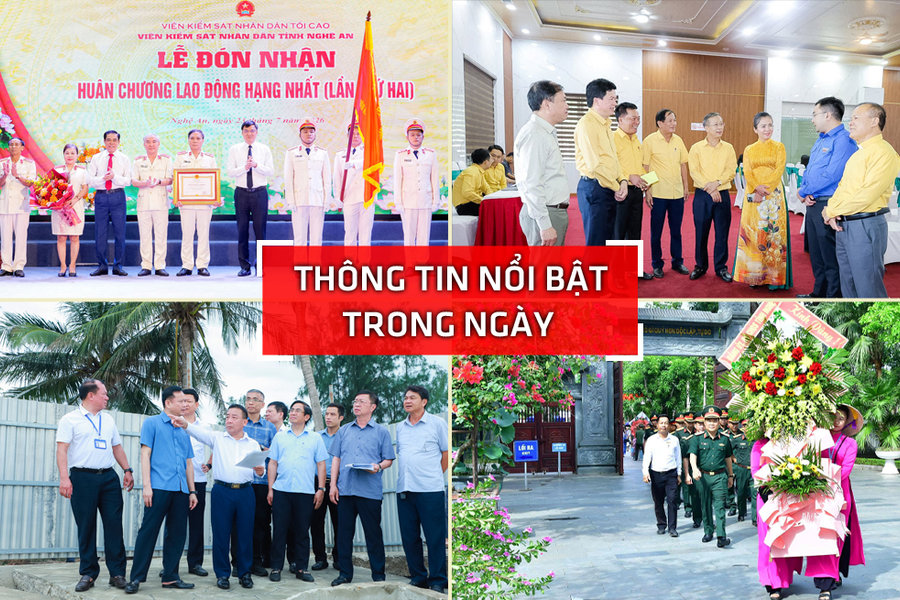 Nghệ An: Thông tin nổi bật ngày 23/7