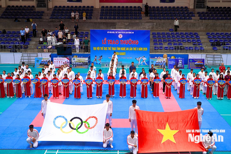 Khai mạc Giải Karate - Đại hội TDTT tỉnh Nghệ An lần thứ X năm 2026