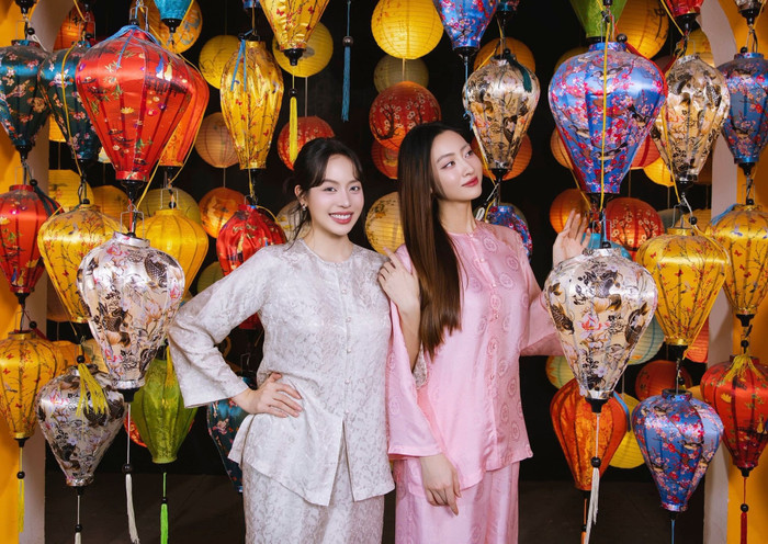 Hoa hậu Thanh Thủy đọ sắc cùng Lương Thùy Linh trong sự kiện tại Hà Nội