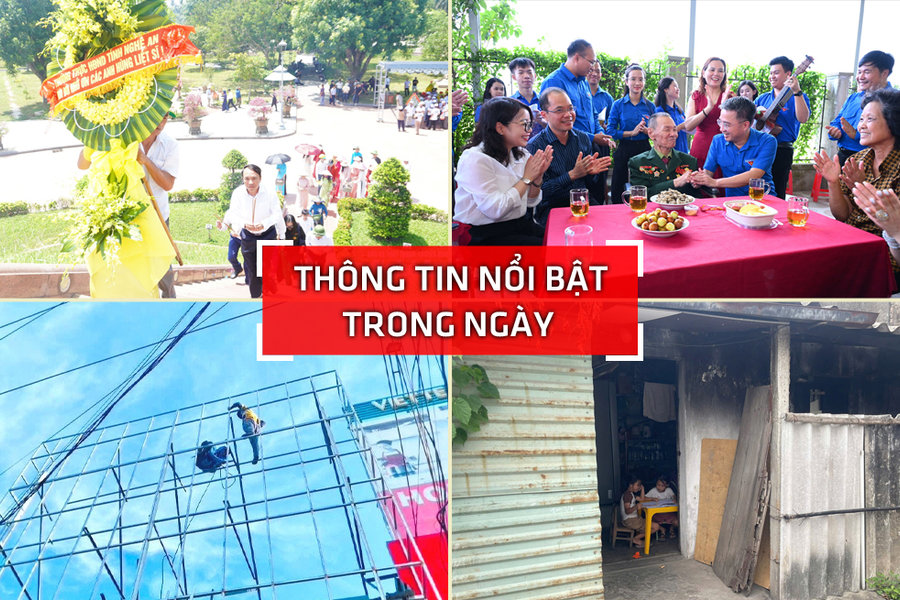Nghệ An: Thông tin nổi bật ngày 25/7
