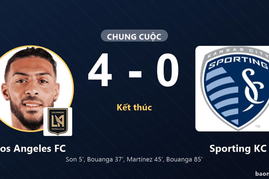 Los Angeles FC 4-0 Sporting KC: Los Angeles FC giành chiến thắng