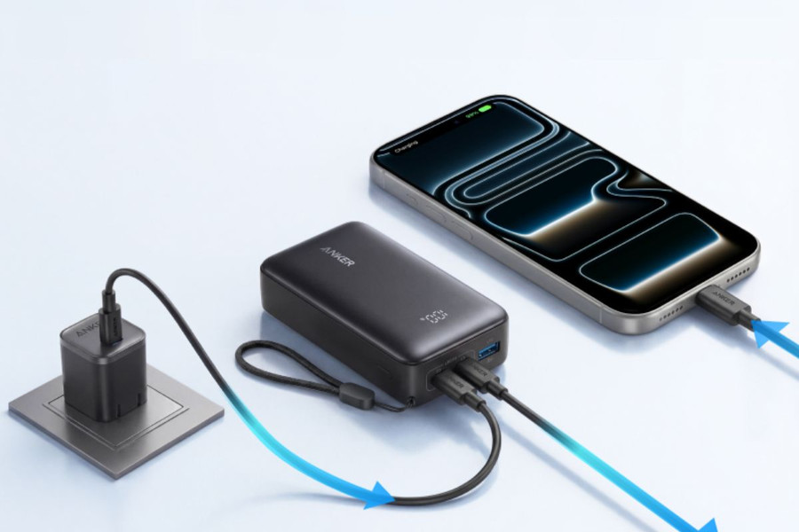 Anker Zolo Power Bank 10K 30W: Ba cổng sạc nhưng công suất dùng đồng thời chỉ 18W