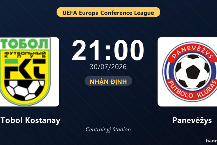 Nhận định FK Tobol Kostanay vs Panevėžys: đội hình dự kiến