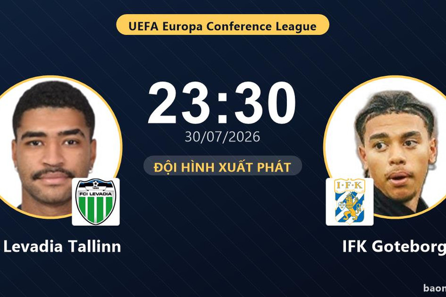 Trực tiếp FC Levadia Tallinn vs IFK Goteborg: Đội hình xuất phát