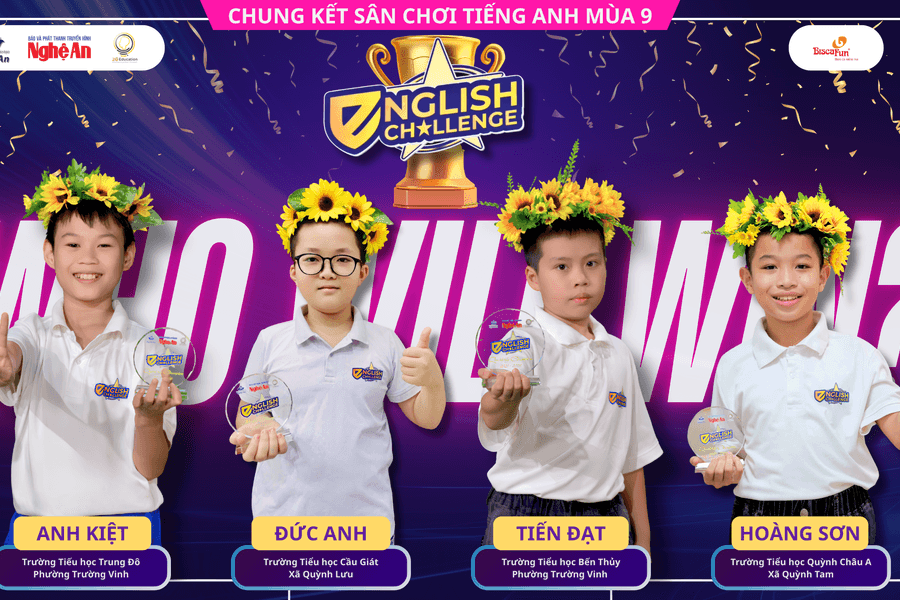 Bốn điểm trường ghi danh vào chung kết English Challenge mùa 9
