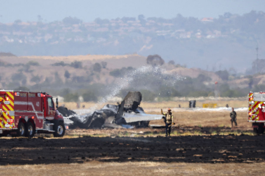 Tiêm kích Mỹ rơi gần căn cứ quân sự ở California