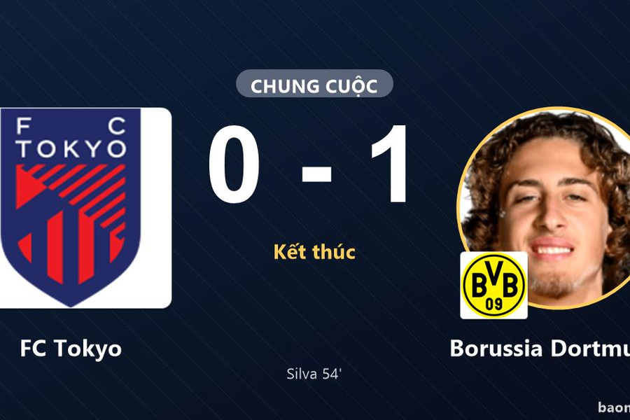 Silva ghi bàn duy nhất, Borussia Dortmund vượt qua FC Tokyo
