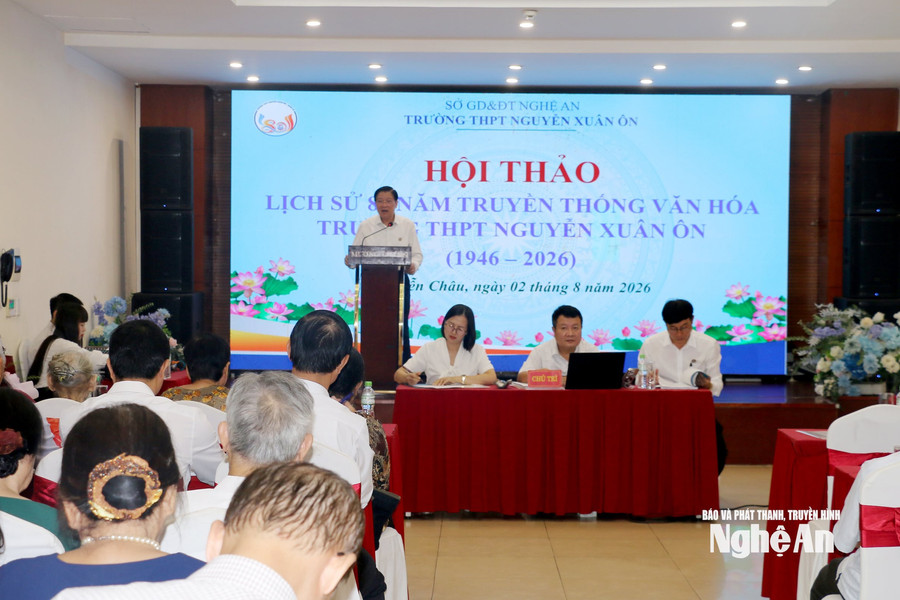 Trường THPT Nguyễn Xuân Ôn tổ chức hội thảo về lịch sử 80 năm truyền thống văn hóa nhà trường