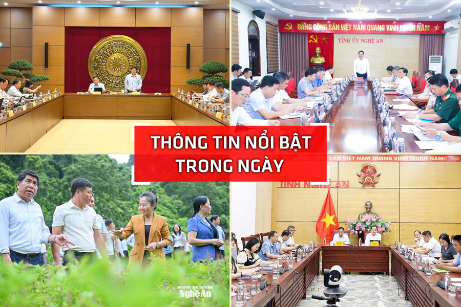 Nghệ An: Thông tin nổi bật ngày 4/8