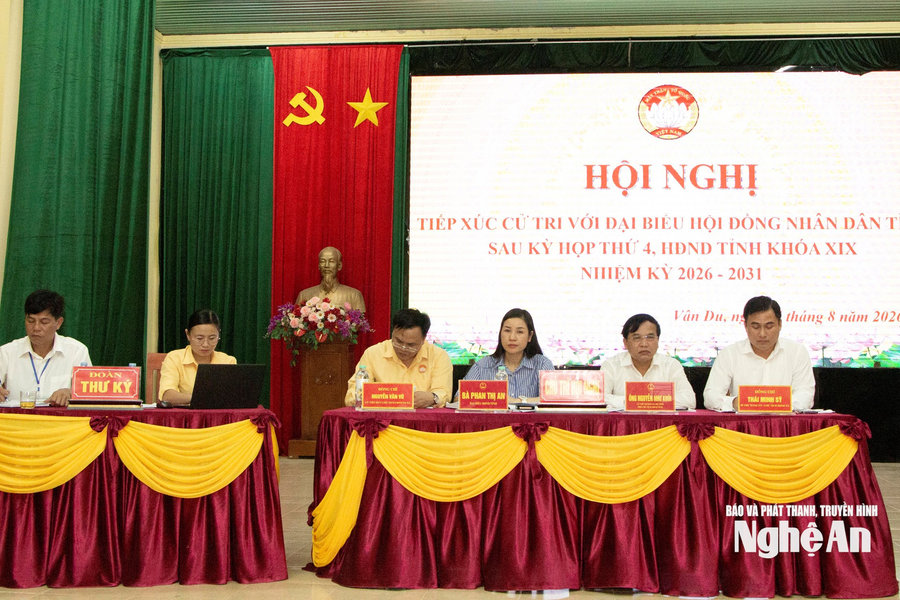 Đại biểu HĐND tỉnh tiếp xúc cử tri xã Vân Du sau Kỳ họp thứ 4, HĐND tỉnh khóa XIX