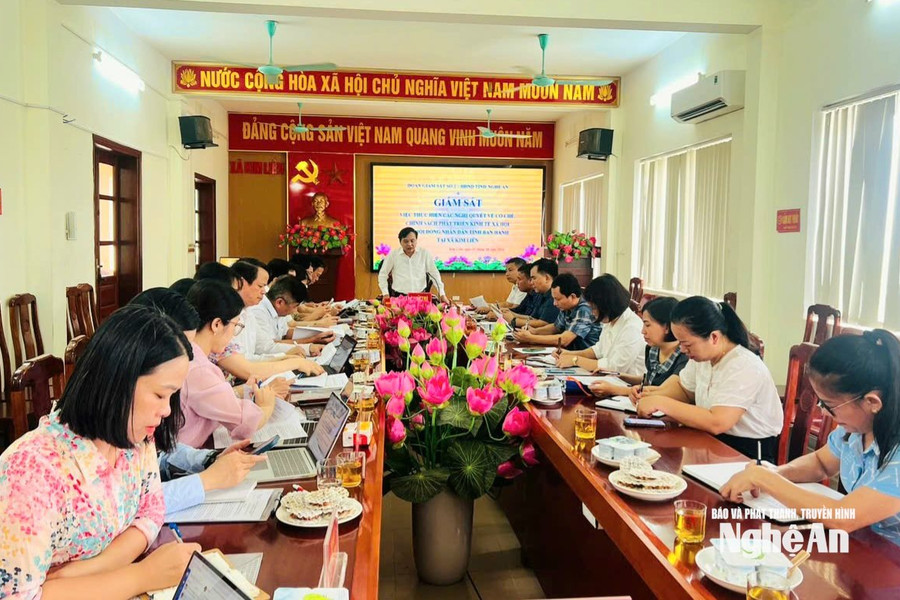 Giám sát việc thực hiện một số nghị quyết của HĐND tỉnh tại Kim Liên