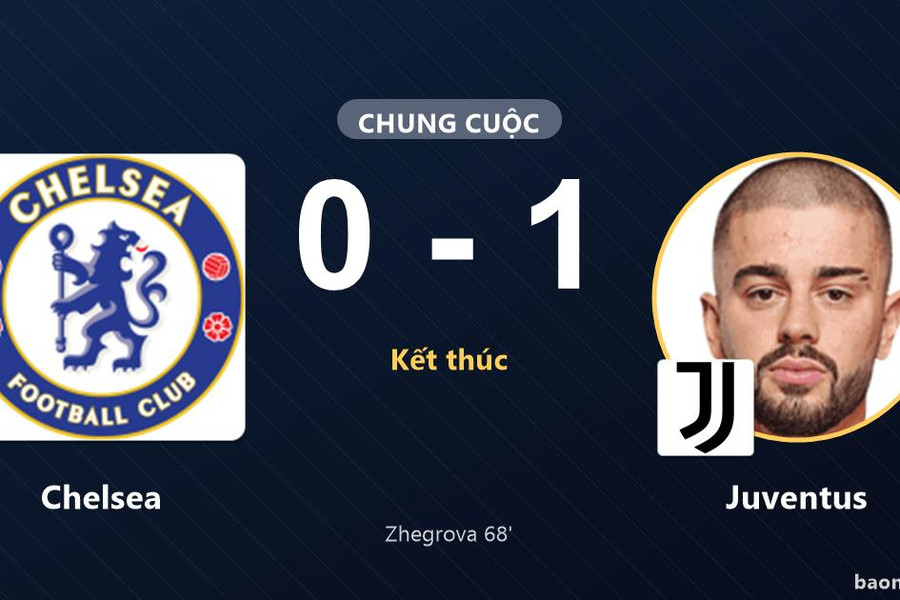 Zhegrova giúp Juventus hạ Chelsea trong trận giao hữu tại Hong Kong