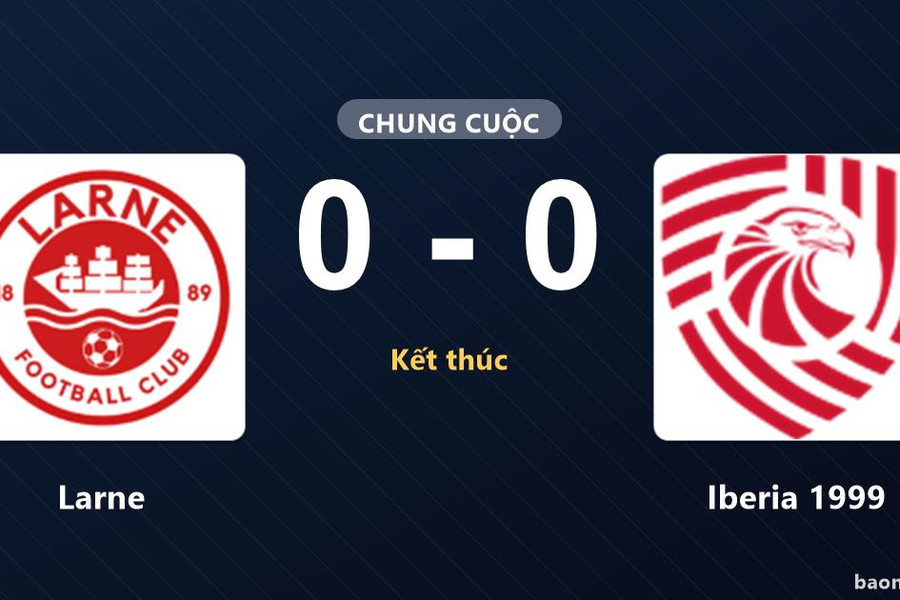 Larne và Iberia 1999 cùng lỡ cơ hội tạo khác biệt