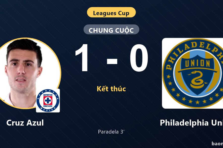 Cruz Azul hạ Philadelphia Union, khởi đầu thuận lợi tại Leagues Cup