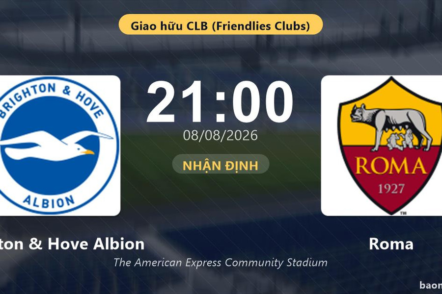 Nhận định Brighton & Hove Albion vs Roma: đội hình dự kiến