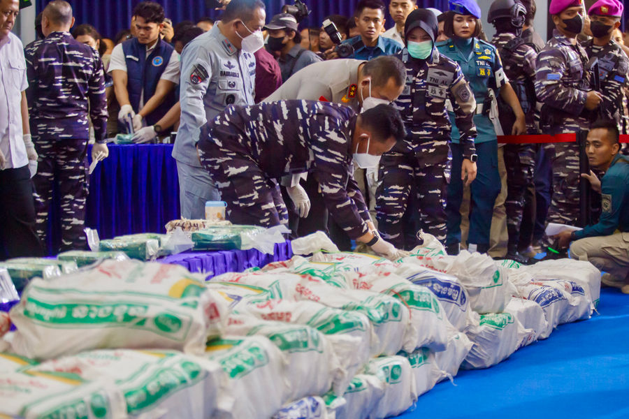 Indonesia thu giữ 1,3 tấn ketamine trị giá hơn 116 triệu USD trên biển