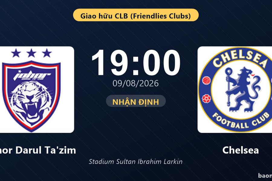 Nhận định Johor Darul Ta'zim vs Chelsea: đội hình dự kiến
