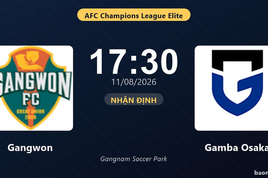Nhận định Gangwon vs Gamba Osaka: đội hình dự kiến
