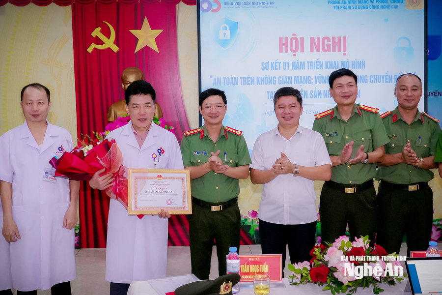 Bệnh viện Sản Nhi Nghệ An sơ kết 1 năm triển khai mô hình ‘An toàn trên không gian mạng; Vững vàng trong chuyển đổi số’