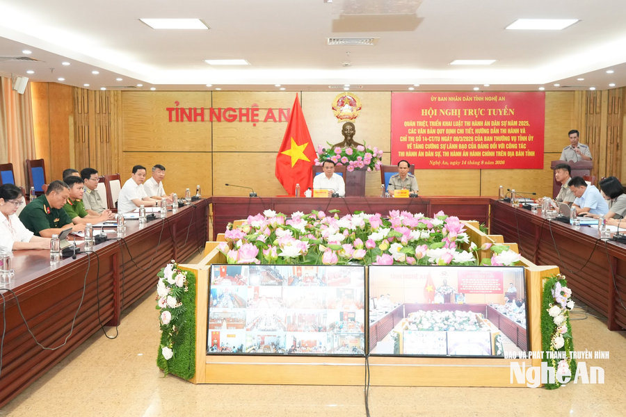 UBND tỉnh quán triệt, triển khai Luật Thi hành án dân sự năm 2025