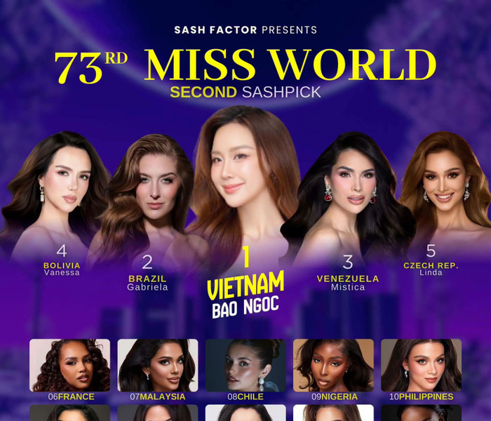 Lê Nguyễn Bảo Ngọc được chuyên trang quốc tế dự đoán đăng quang Miss World lần thứ 73