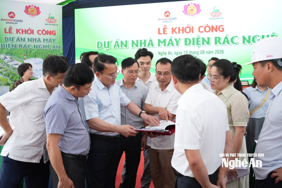Sẵn sàng khởi công Nhà máy điện rác Nghệ An vào sáng 19/8/2026