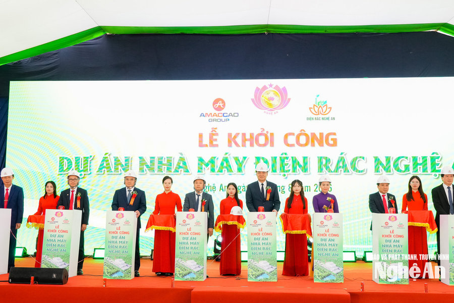Khởi công Dự án Nhà máy điện rác tại Nghệ An