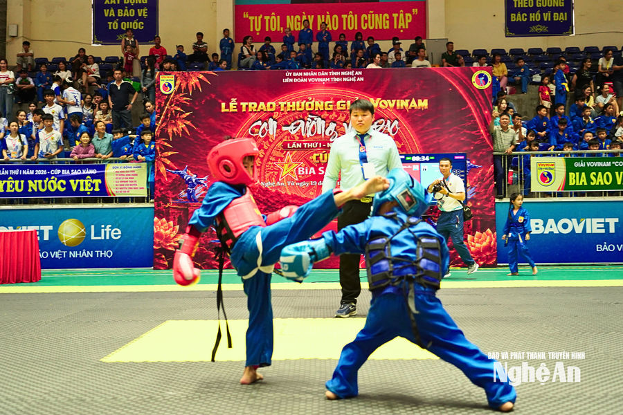 Nghệ An tổ chức Giải Vovinam “Con đường võ đạo” lần thứ I, năm 2026
