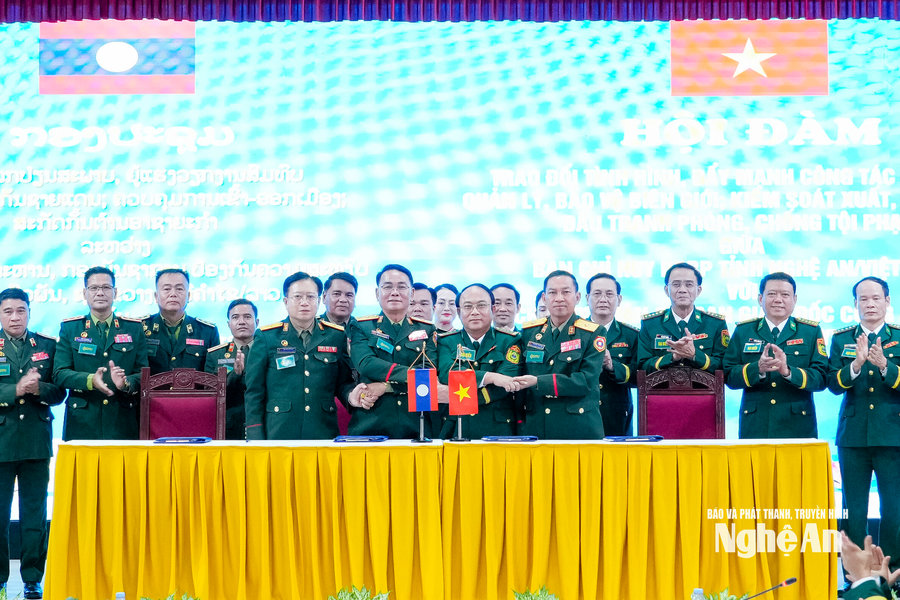 Nâng cao hiệu quả phối hợp bảo vệ biên giới giữa Bộ đội Biên phòng Nghệ An và 3 tỉnh nước bạn Lào