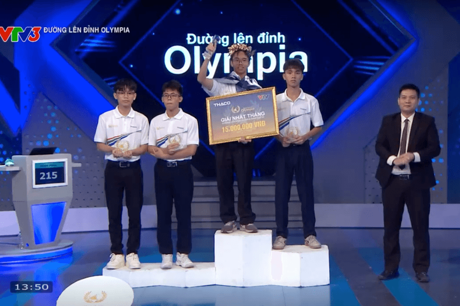 Đường lên đỉnh Olympia: Nam sinh Hà Nội giành vòng nguyệt quế tháng 1 quý IV với 215 điểm