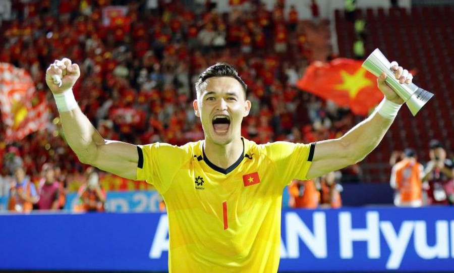 Thủ môn Patrik Lê Giang tỏa sáng rực rỡ giúp tuyển Việt Nam thắng Thái Lan 2-0 ở chung kết
