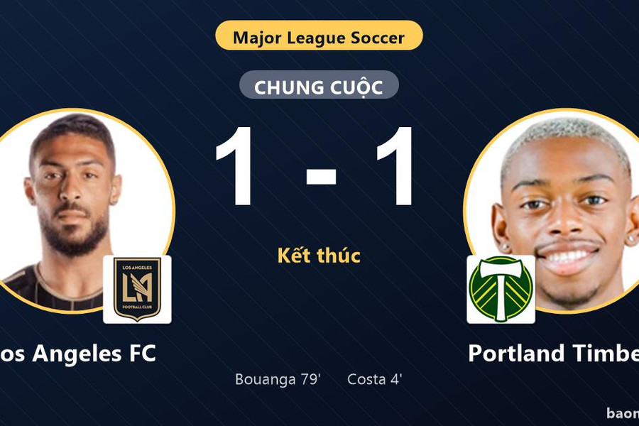 Chia điểm với Portland Timbers, Los Angeles FC cùng đối thủ giành vé vào vòng 1/16