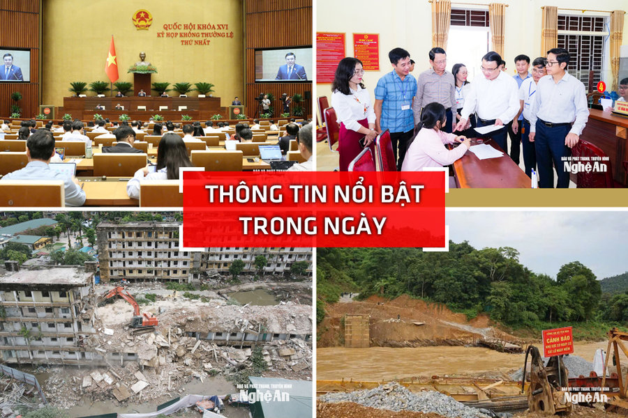 Nghệ An: Thông tin nổi bật ngày 23/8