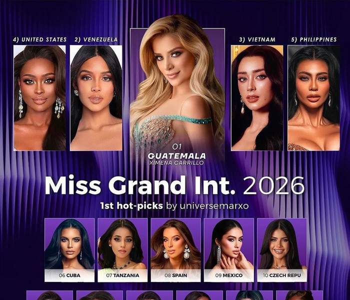 Chuyên trang UniverseMarxo dự đoán đại diện Việt Nam Emoura Phạm là Á hậu 2 Miss Grand 2026