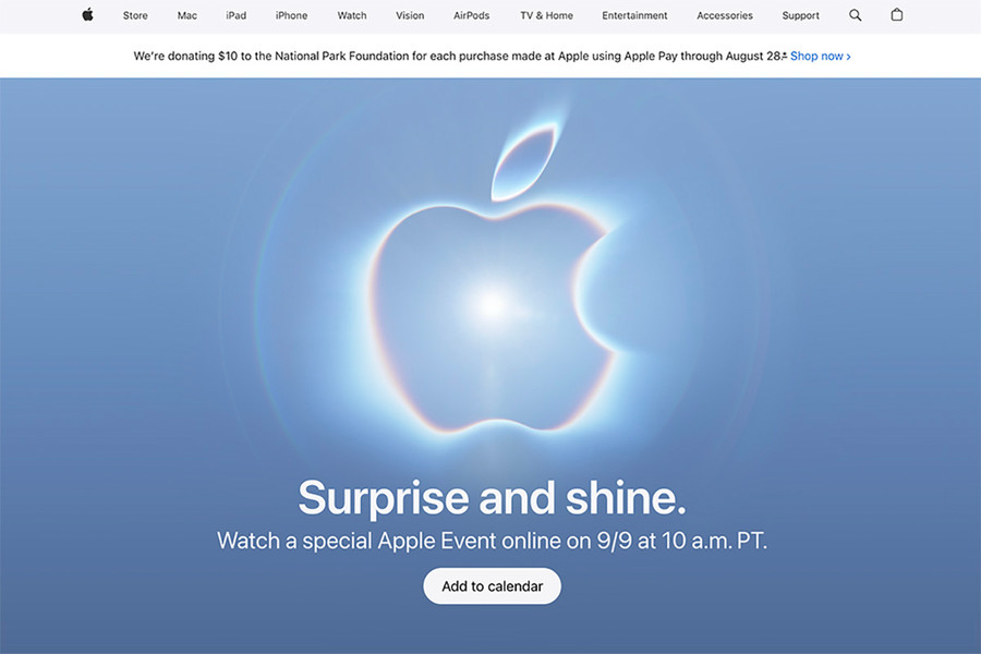 Apple công bố sự kiện ngày 9/9 mang thông điệp Surprise and shine và cột mốc lãnh đạo mới