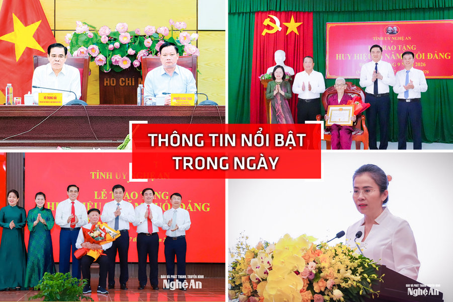 Nghệ An: Thông tin nổi bật ngày 27/8