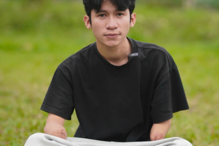 Tiktoker Trọng Định: "Không tay nhưng gì cũng hay"