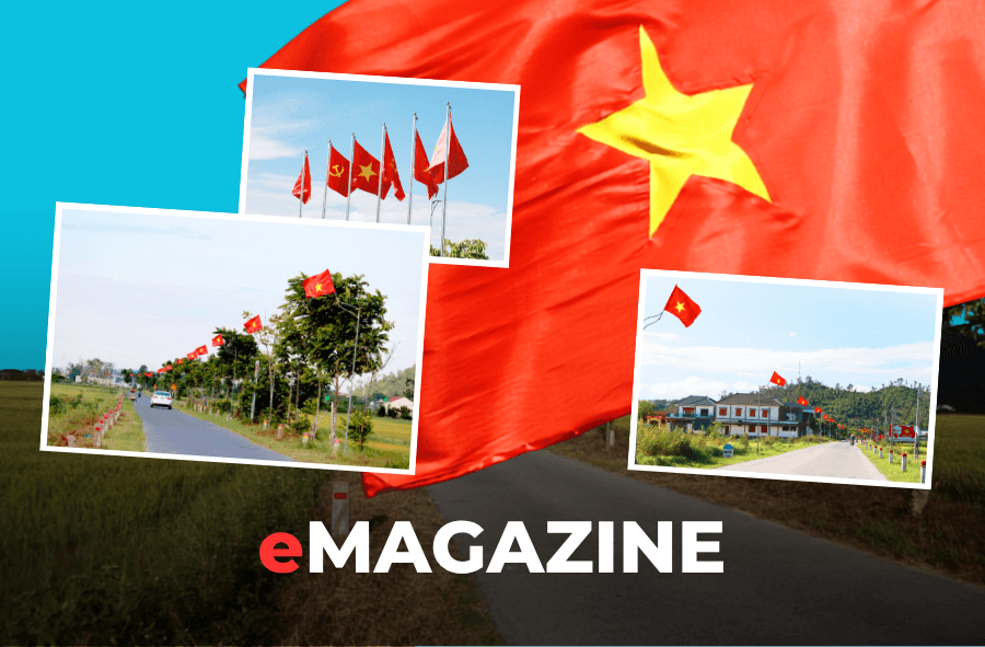 Những đường cờ "niềm tin" ở xóm đạo Yên Trung