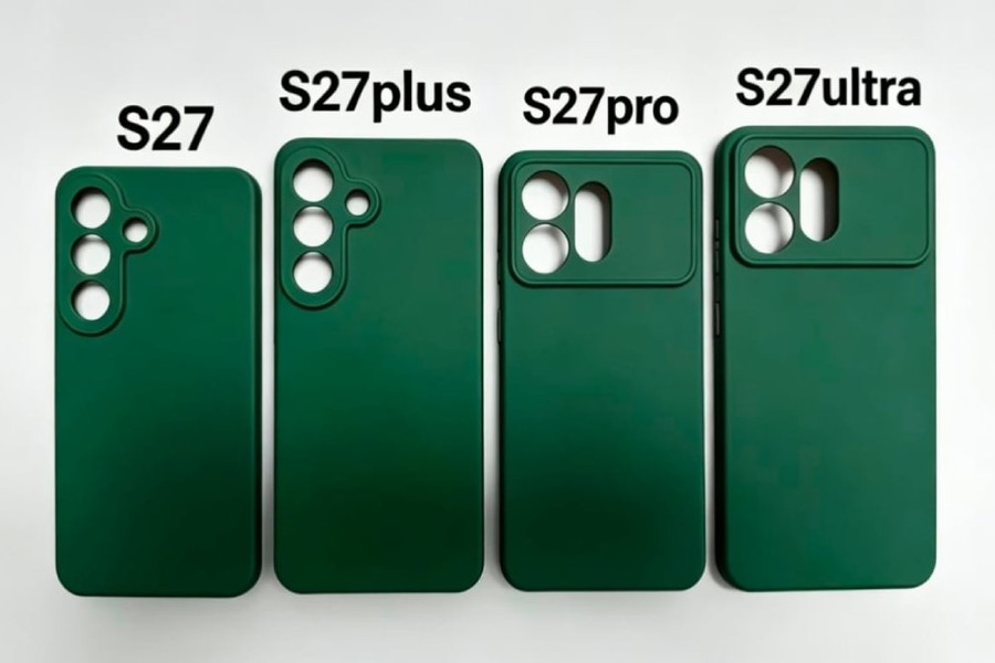 Thiết kế Galaxy S27 series lộ diện qua ốp lưng: Cụm camera ma trận ngang trên Pro và Ultra
