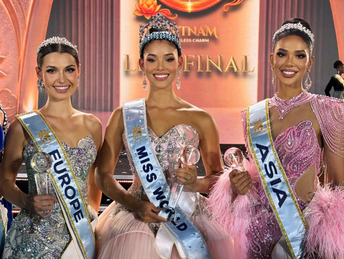 Nhan sắc đời thường của tân Miss World 2026 Joheirry Mola đại diện Dominican Republic