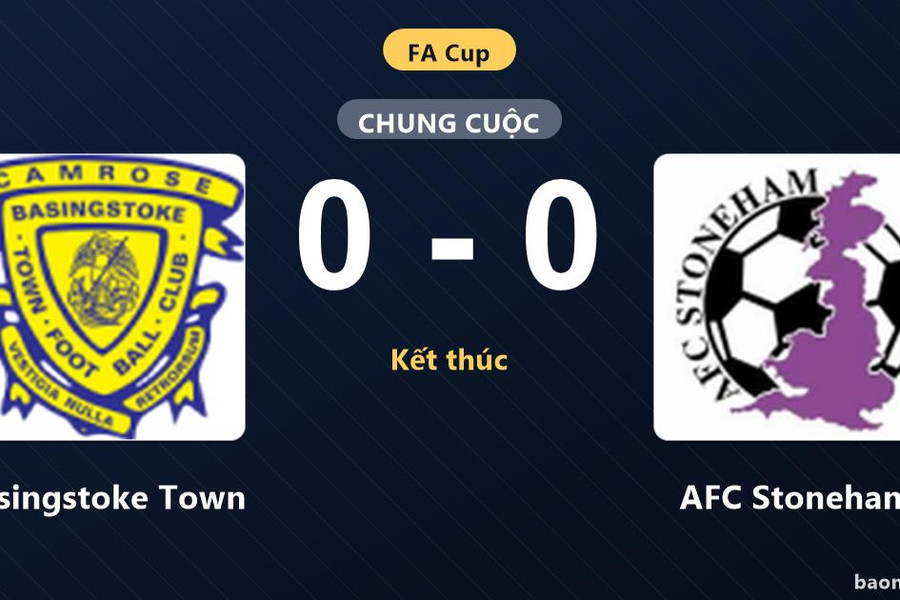 Basingstoke Town chia điểm với AFC Stoneham sau trận hòa không bàn thắng tại FA Cup