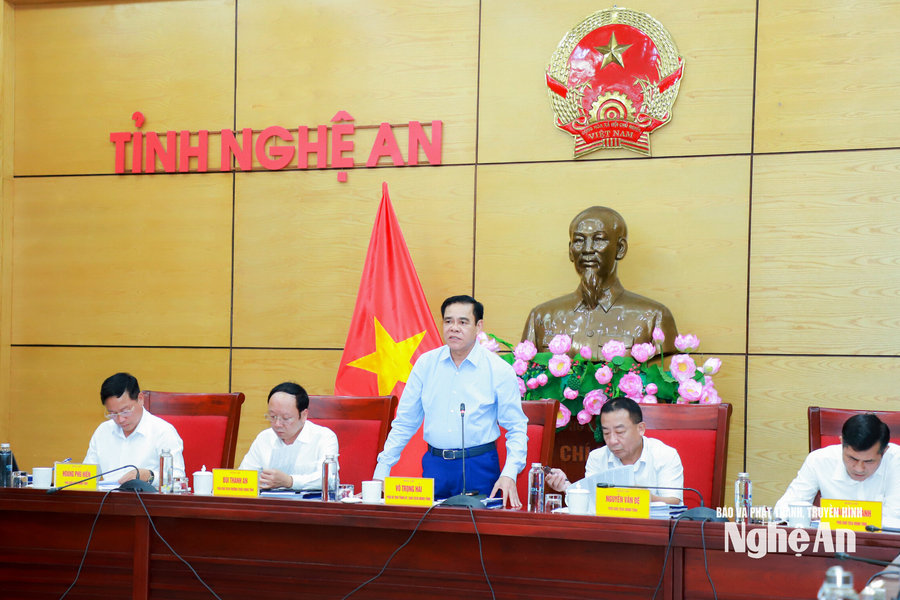 UBND tỉnh Nghệ An thống nhất phương án quy mô nền đường tuyến Nam Cấm - Nguyễn Sỹ Sách kéo dài