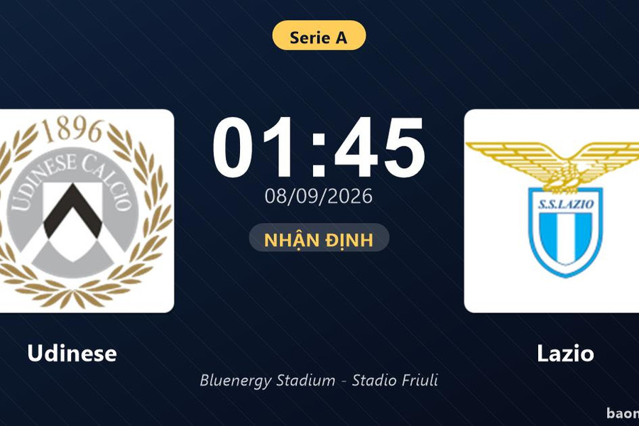 Nhận định Udinese vs Lazio: Màn so tài của hai đội vào phom