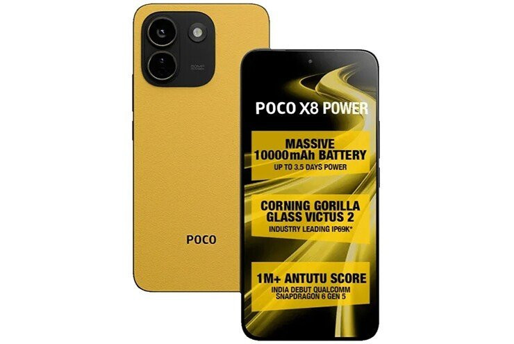Poco X8 Power sở hữu pin 10.000 mAh và sạc 100W: Lời giải cho bài toán độ mỏng smartphone
