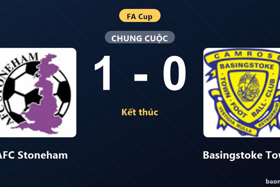 Đánh bại Basingstoke Town 1-0, AFC Stoneham hưởng trọn niềm vui tại FA Cup