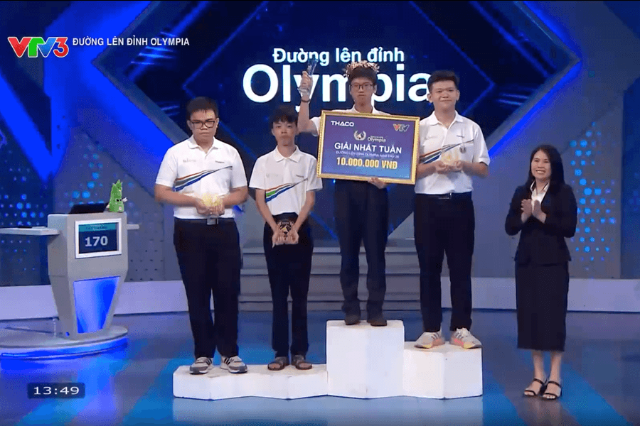 Phạm Quang Minh giành vòng nguyệt quế Olympia 2026 với 390 điểm để bước tiếp vào thi tháng