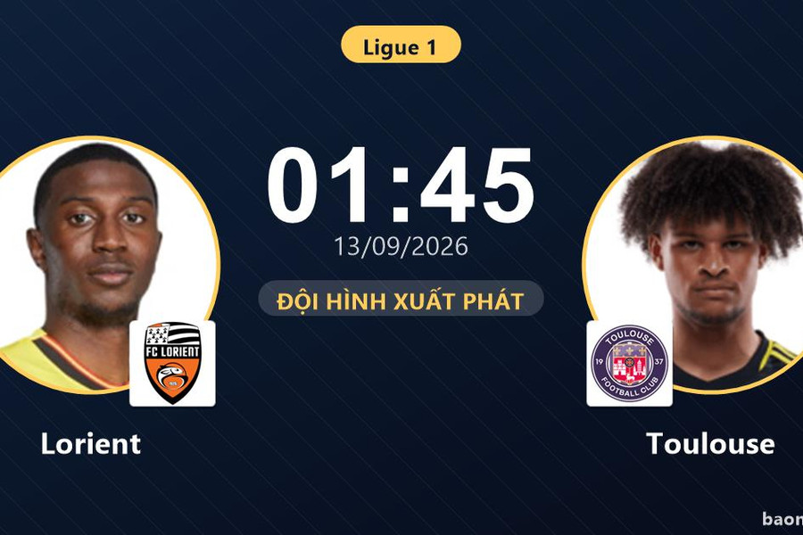 Trực tiếp Lorient vs Toulouse: Đội hình xuất phát
