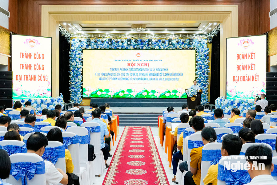 MTTQ tỉnh triển khai chỉ thị, đề án của Ban Thường vụ Tỉnh ủy về đối thoại và phản biện xã hội