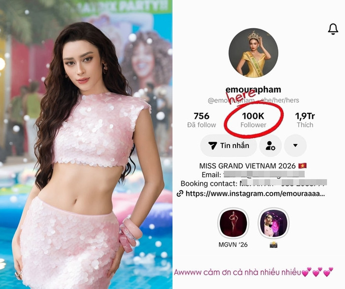 Đại diện Việt Nam Emoura Phạm lập cột mốc quan trọng trước Miss Grand International 2026